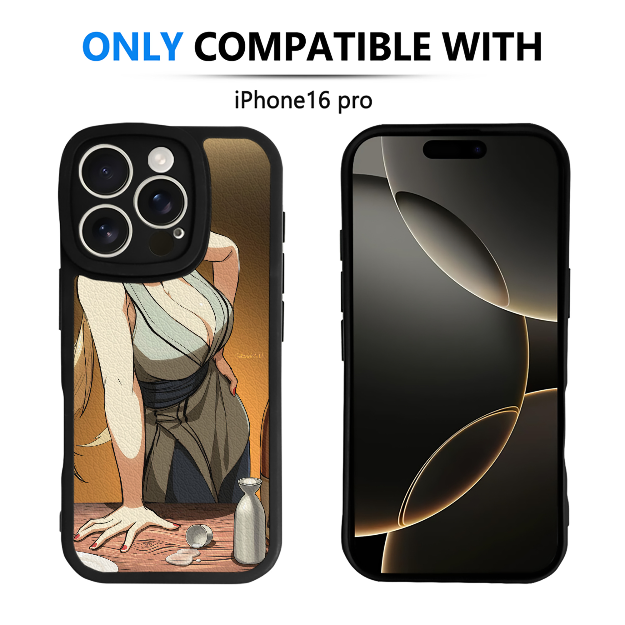（画像用） NARUTO -ナルト- NARUTO -ナルト- 疾風伝 【iPhone 16シリーズ対応】シリコンスマホケース（レザー調） 材質：シリコン